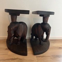 象の置物　アジアン家具