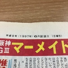 【更に更に値下げ！】1997年（平成9年）6月22日（日曜日）東スポの画像