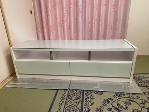 【まとめて引取り可能】テレビ台　150cm ガラス