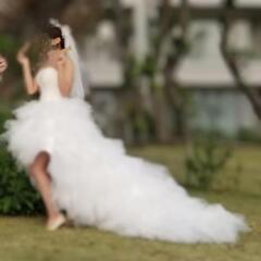 前撮り用 ウェディングドレスの画像