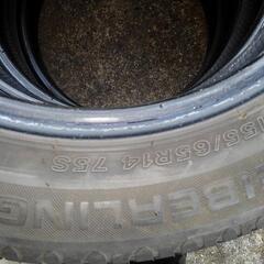 　１５５/６５R１４　１本1000円～可能　パンクなし　とりあえずの方の画像
