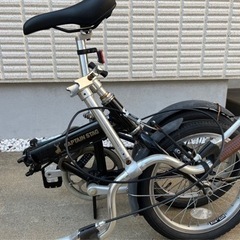 キャプテンスタッグ 16インチ折り畳み自転車 ペダル交換済 輪行バッグ付きの画像