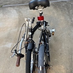 キャプテンスタッグ 16インチ折り畳み自転車 ペダル交換済 輪行バッグ付きの画像