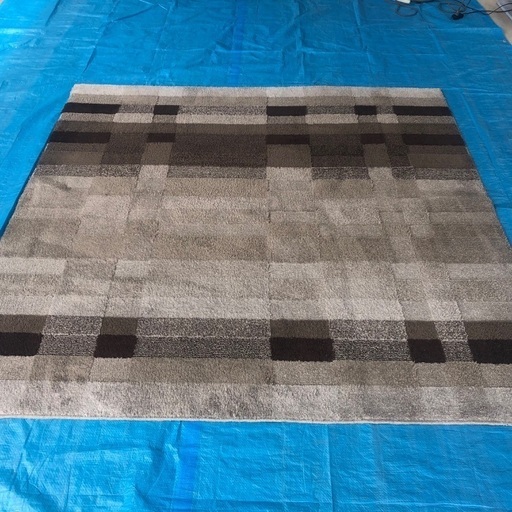 カーペット「ボルドCJ13AW」ベージュ 約200×200cm