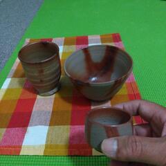 備前焼の茶碗、コップ、ぐい呑の画像