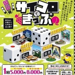 JR岡山ー松山往復　サイコロきっぷ