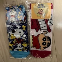 【新品未使用】スヌーピー　クレヨンしんちゃん　靴下　セット