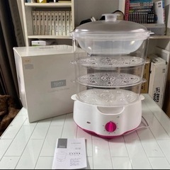 LADONNA Toffy クッキングスチーマー 蒸し器 温野菜 タイマー調節の画像