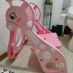 💗キッズ踏み台＋トイレ補助🦒ピンクのキリンさん💗