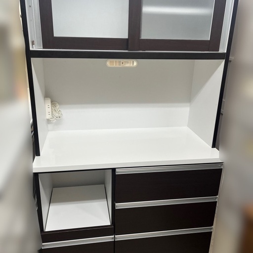J2486 美品！東京インテリア ティ・アイ・アイ 食器棚 キッチンボード KIRARA2 100 OP クリーニング済み　【リユースのサカイ柏店】 流山市 中古 食器棚 松戸市 中古 食器棚 我孫子市 中古 食器棚 船橋市 中古食器棚 守谷市 中古食器棚 取手市 中古食器棚