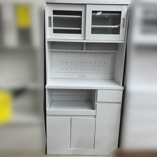 J2487 良品 ベガコーポレーション  LOWYA ロウヤ Walsh ウォルシュ 食器棚 キッチンボード　【リユースのサカイ柏店】 流山市 中古 食器棚 松戸市 中古 食器棚 我孫子市 中古 食器棚 船橋市 中古食器棚 守谷市 中古食器棚 取手市 中古食器棚