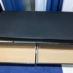 【受渡者決定】引き出し付きシングルベッドマットレス無料で差し上げ...