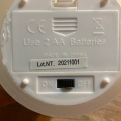 6月4日まで) キャンドル　2本セット　電池　コースター付きの画像