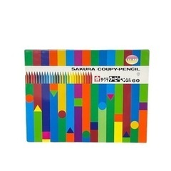 SAKURA COUPY PENCIL サクラクーピーペンシル 60 60本入り 蛍光色入りの画像