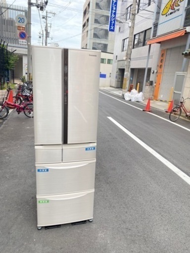 ♻️🚛大阪市内配達設置無料 ♻️パナソニック冷蔵庫　411L 自動製氷機付き♻️保証有り