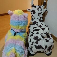 乗れるぬいぐるみセット!!!💛💙💖の画像