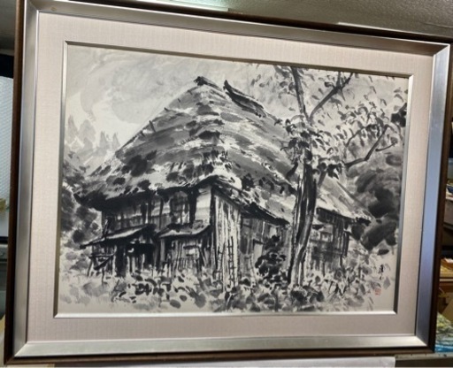 水墨画　大型絵画　上山出身画家　高橋東山