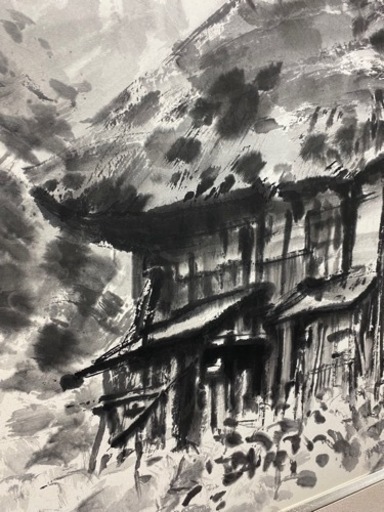 水墨画　大型絵画　上山出身画家　高橋東山