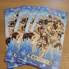 艦これF　艦娘クリアート　E賞　四枚