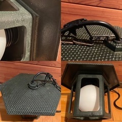昭和　レトロ　鉄製ライト の画像