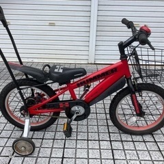 【16インチ自転車】HUMMER製　補助輪、一本スタンド付　美品❗️若林自転車　唐崎店SALE中❗️