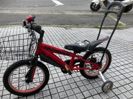 【16インチ自転車】HUMMER製　補助輪、一本スタンド付　美品❗️若林自転車　唐崎店SALE中❗️