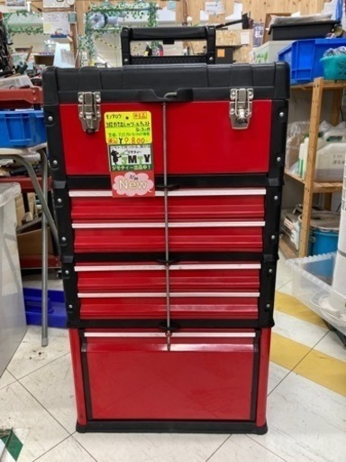 中古品 □ モノタロウ 3段引き出し付きツールチェスト(ローラー付き) □ レジ □ グロス