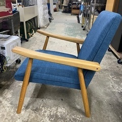 NOCE 1人掛け ソファー 椅子 チェア アームチェア ブルーの画像