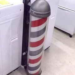 大阪サイン② サインポール ブラケット 高さ87cm 看板 床屋 美容院 理容室 壁掛け くるくる看板 動作品 札幌市東区 新道東店の画像