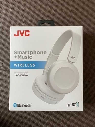 JVC HA-S48BT-W Bluetooth ワイヤレスヘッドホン