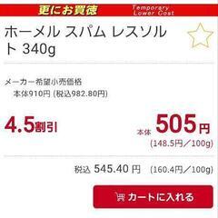 スパム　ハム　6缶の画像