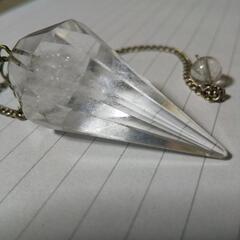 ペンデュラム ヒマラヤ水晶12面カットと金具の画像