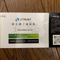 チキンゴルフレッスン3万 株主優待券