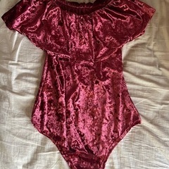 フレアビロードボディースーツの画像