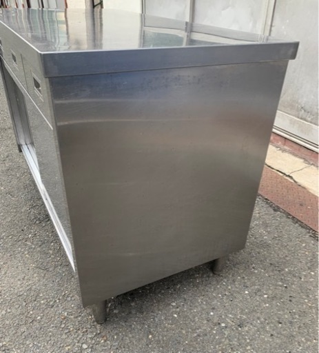 業務用 キャビネット 作業台 調理台 1200×600×800 スライド 収納庫 置き棚 収納棚 食器棚 キャビネット型作業台 厨房機