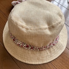 帽子　日除け付き　50cm-52cm