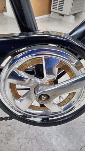 ★ジモティ割あり★  折り畳み自転車 20 黒色 クリーニング済み TJ982