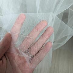 ウェディングドレス　ベール　パニエの画像