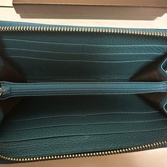 【美品】グッチ　長財布　レディース　ブルー　箱付きの画像