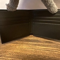 【美品】バーバリー　二つ折り財布　チェック　グレー　メンズの画像