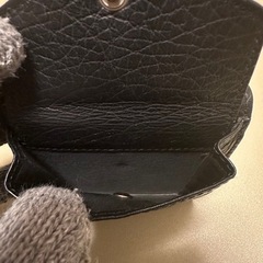 【美品】メゾンマルジェラ　三つ折り財布　ブラック　メンズ　箱付きの画像