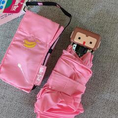 UVカット折り畳み傘　軽量ピンク傘の画像