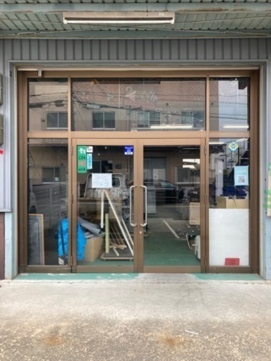 【移転SALE価格！】ガラスサッシ　店舗ドア　ガラスドア
