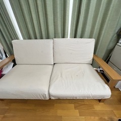 値下げしました!!無印2.5シーター　ソファの画像
