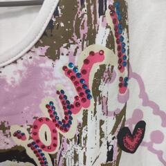 ヒロコキタジマ　ビジュー　Tシャツ　Lの画像