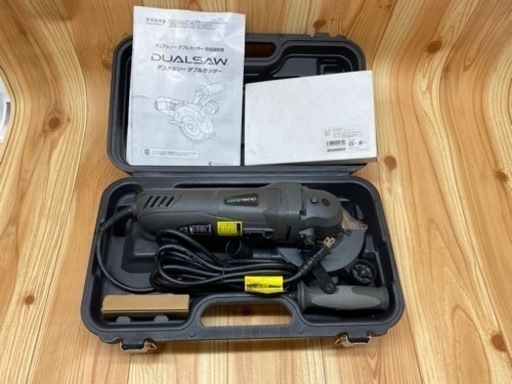 決まりました【DIY】【動作品】DUALSAW デュアルソー ダブルカッター CS450（別売ガイドルーラー付） ショップジャパン