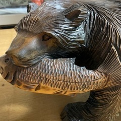 取引決まりました木彫り熊(置き物)の画像