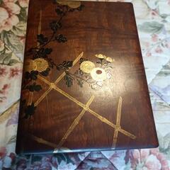 蓋付き和製木箱