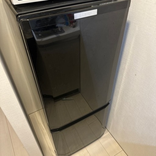 三菱 冷蔵庫 ボトム冷凍室 右開き 146L サファイアブラック MR-P15A B