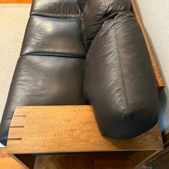 定価25万円 ソファ ACTUS BOSCO 本革レザー 3人掛け本革ソファ